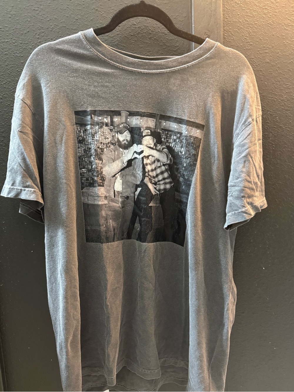 Comfort Colors Gray Short Sleeve Graphic Tee with Photo Print